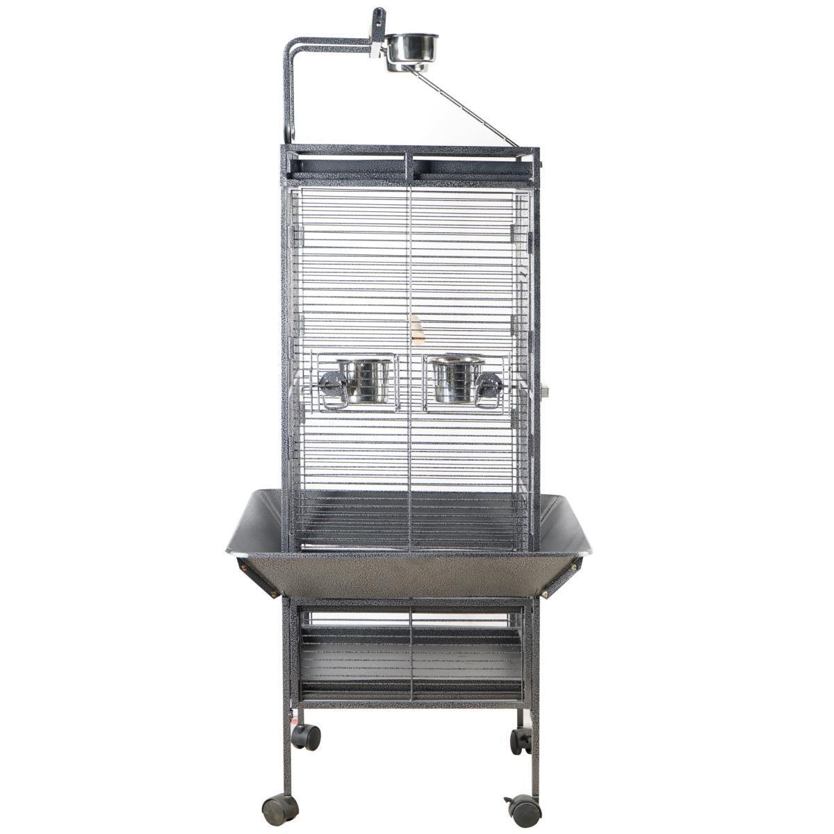 153 cm Large Bird Budgie Cage Parrot Aviary With Metal Tray and  Wheel