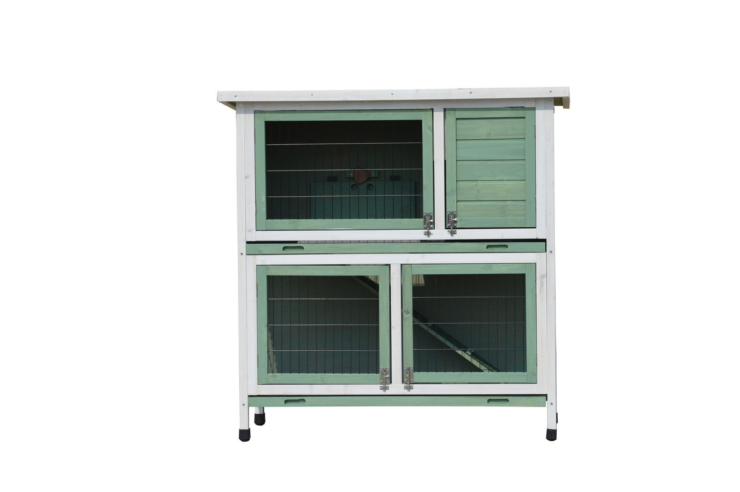 Green Large Double Storey Rabbit Hutch Guinea Pig Ferret Cage