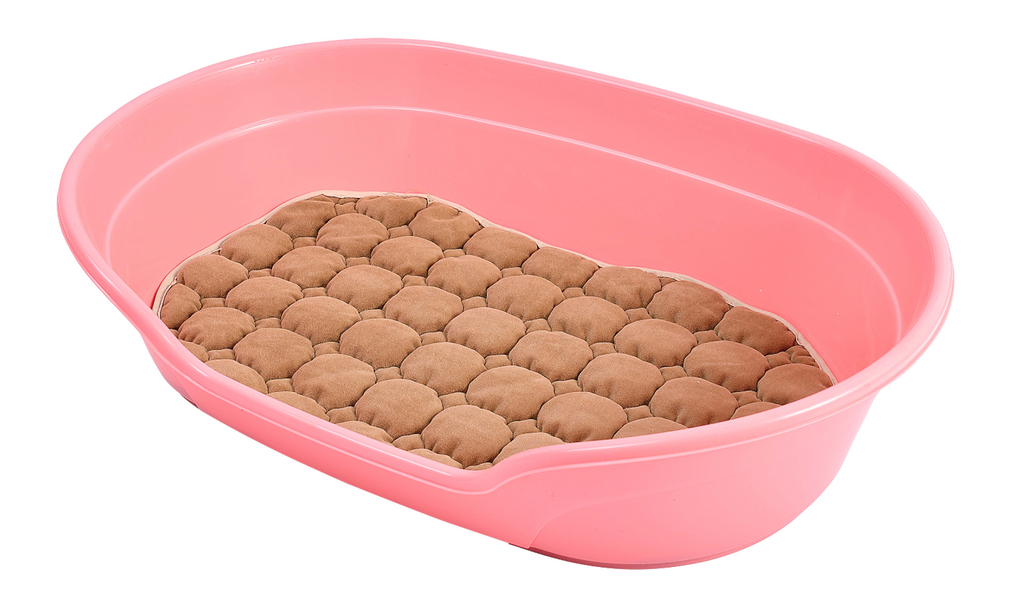 YES4PETS Pet Bed Large Plastic Dog Bedding Sleeping Resting Washable Basket Pink