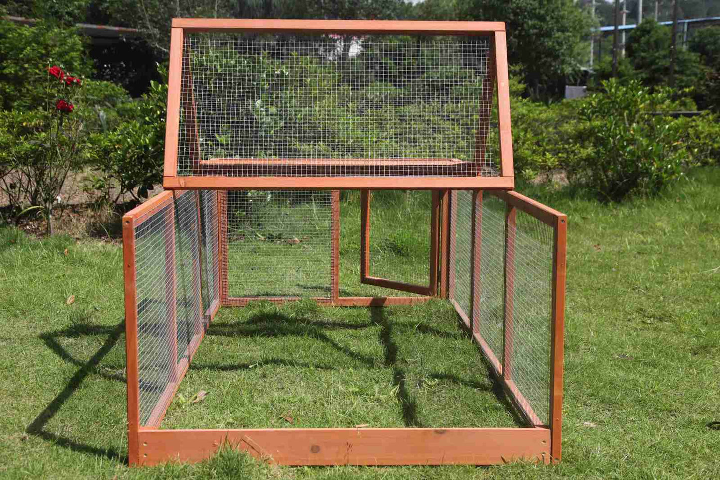 Large Chicken Coop Run Guinea Pig Cage Rabbit Hutch Extension House Pen