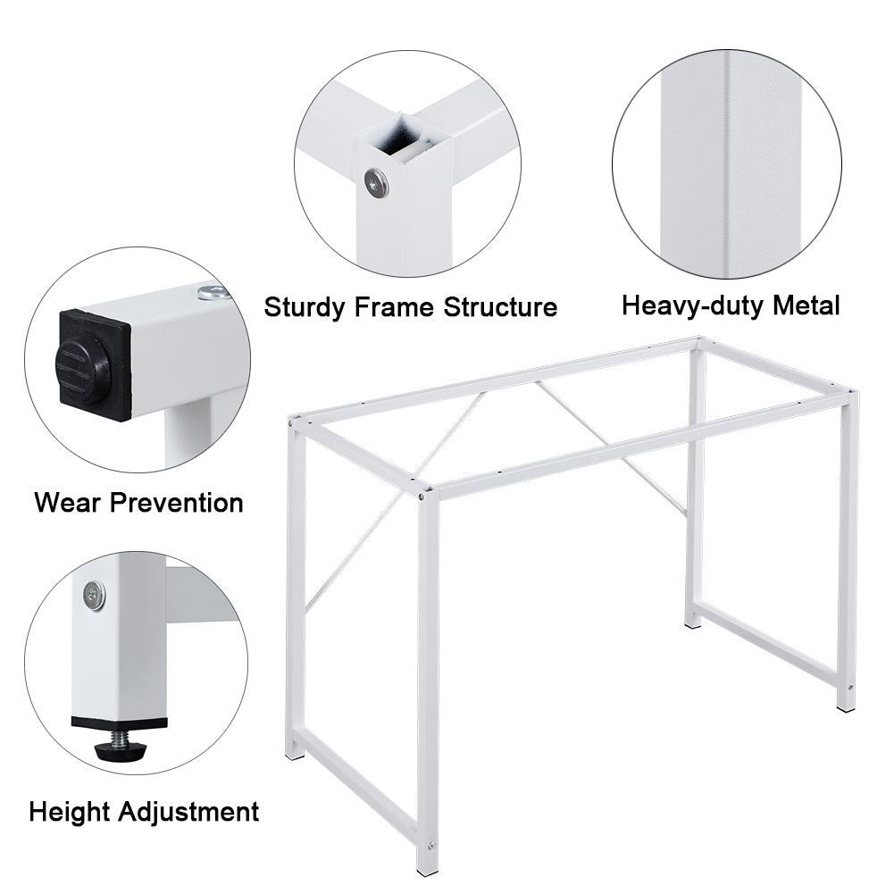 Computer Desk Sturdy Home Office Gaming Desk for Laptop Modern Simple Style Multipurpose Workstation