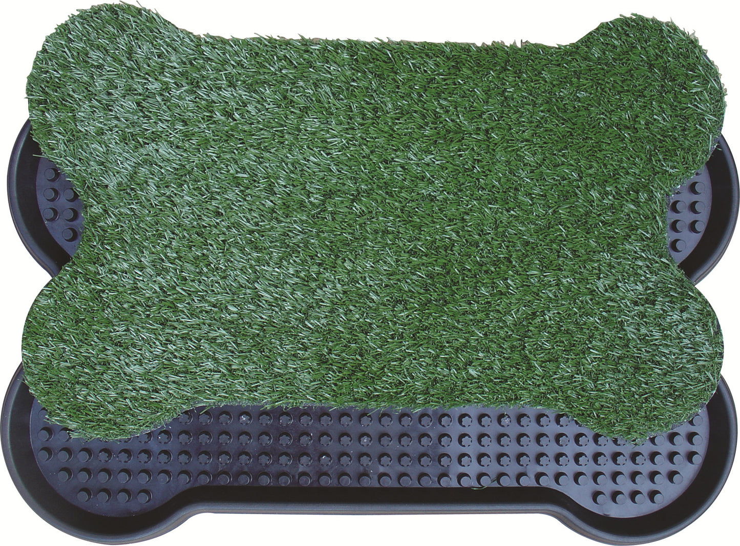 Dog Puppy Toilet Grass Potty Training Mat Loo Pad Bone Shape Indoor