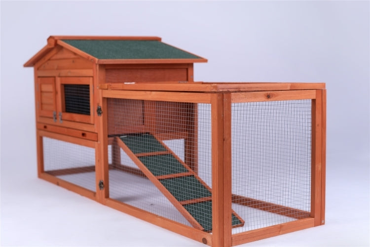 Rabbit Hutch Metal Run Wooden Cage Guinea Pig Cage House