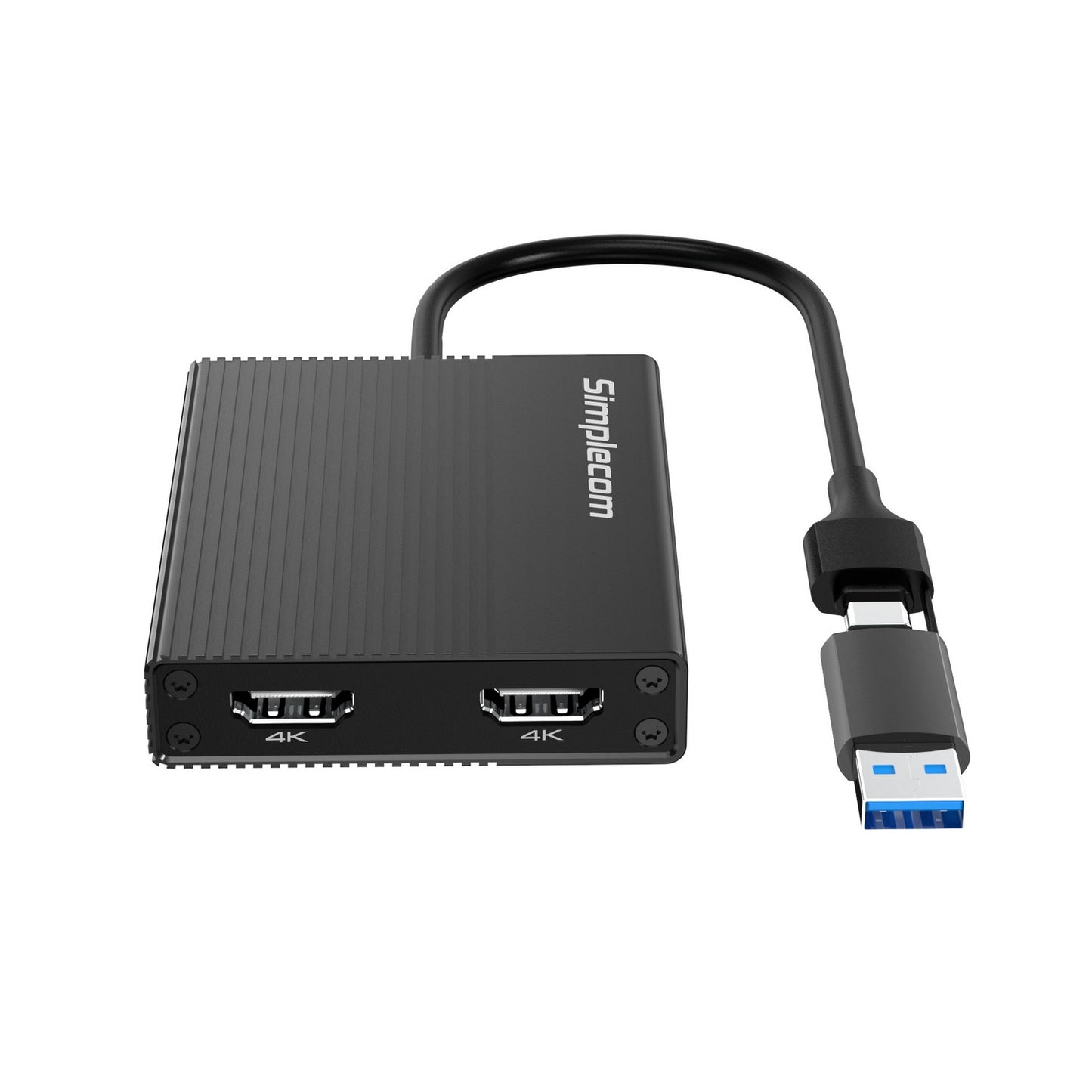 DA369 USB 3.0 or USB-C to Dual 4K HDMI 2.0 Display Adapter for 2x 4K@60Hz Extended Screens