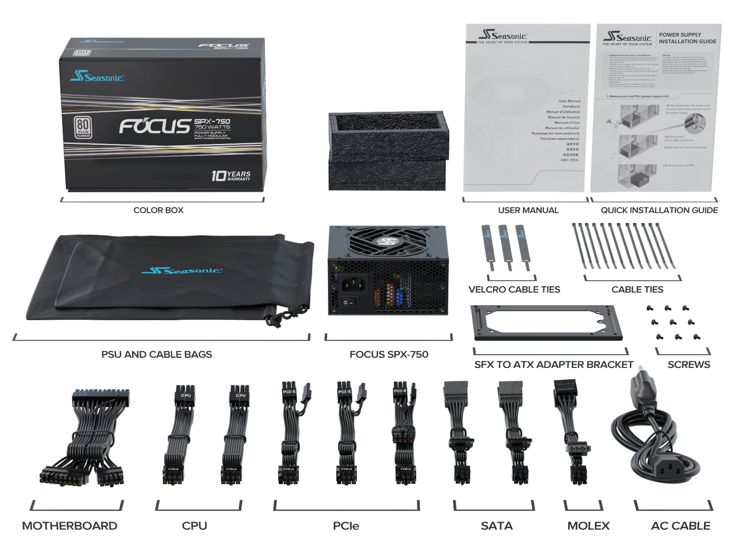 FOCUS SPX-750 750W Fully Modular PSU