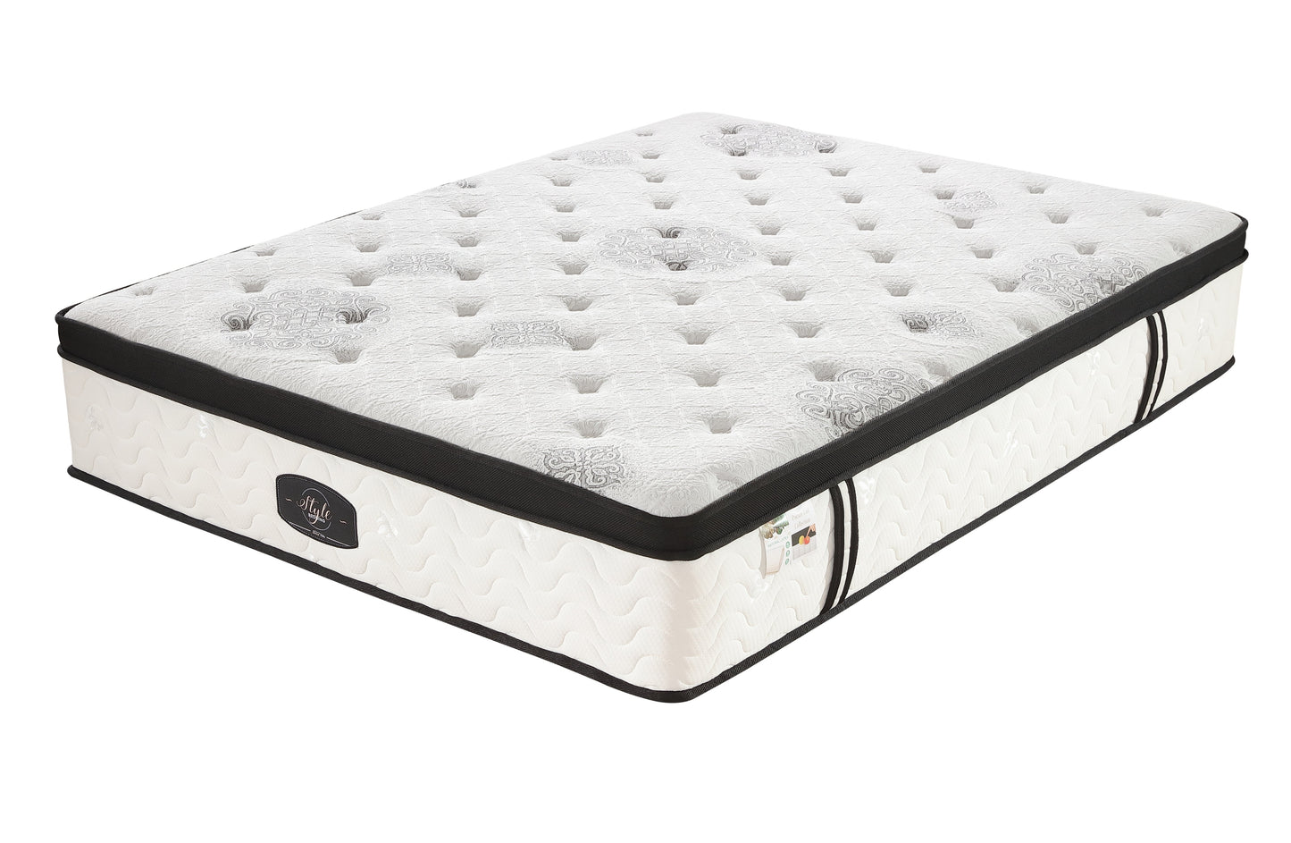 Chiro 7 Zone Latex Euro Top 35cm Pocket Spring Mattress - Queen Size