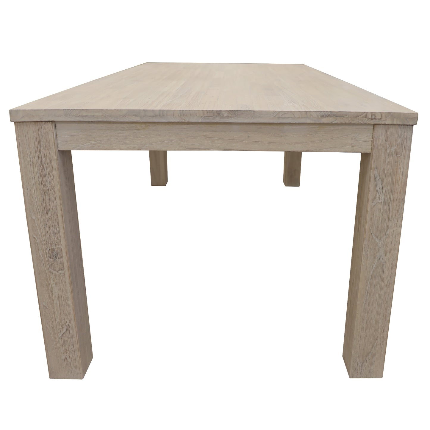 Dining Table 150cm Solid Mt Ash Wood Home Dinner Furniture - White