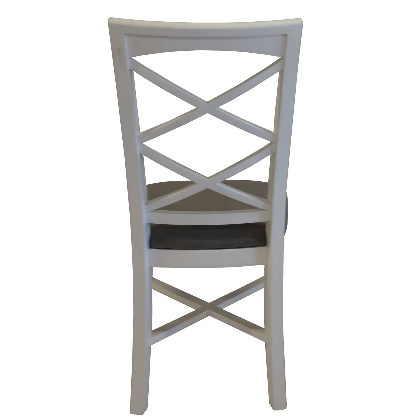 Dining Chair Set of 2 Solid Acacia Timber Wood Hampton Furniture - White