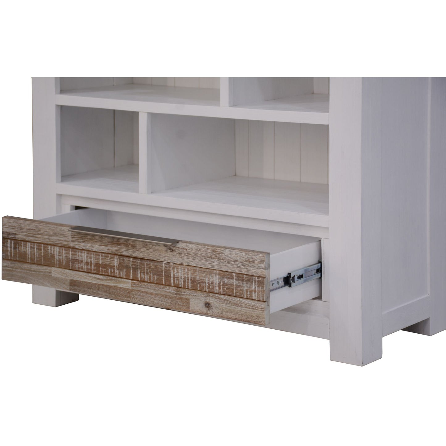 Bookshelf 200cm Bookcase Display Unit Solid Acacia Timber Wood