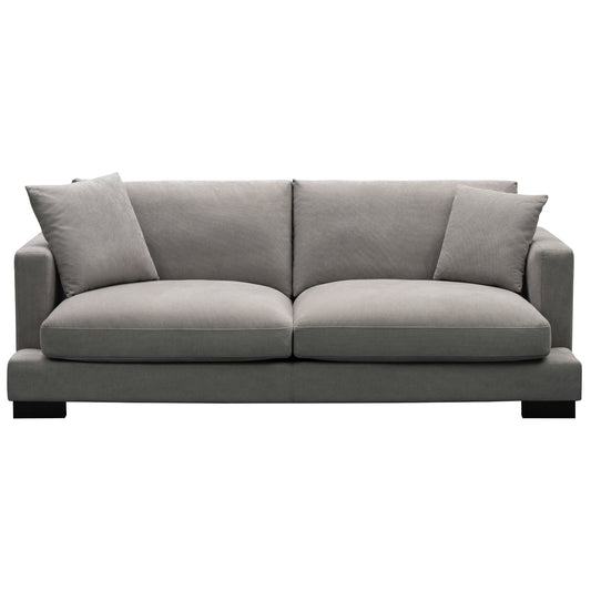 Royalty 3 Seater Sofa Fabric Uplholstered Lounge Couch - Grey