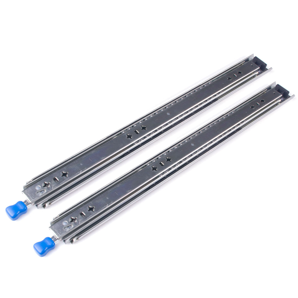 22in Pair 150KG Heavy Duty Drawer Slides Rails Runners Locking Ball Be