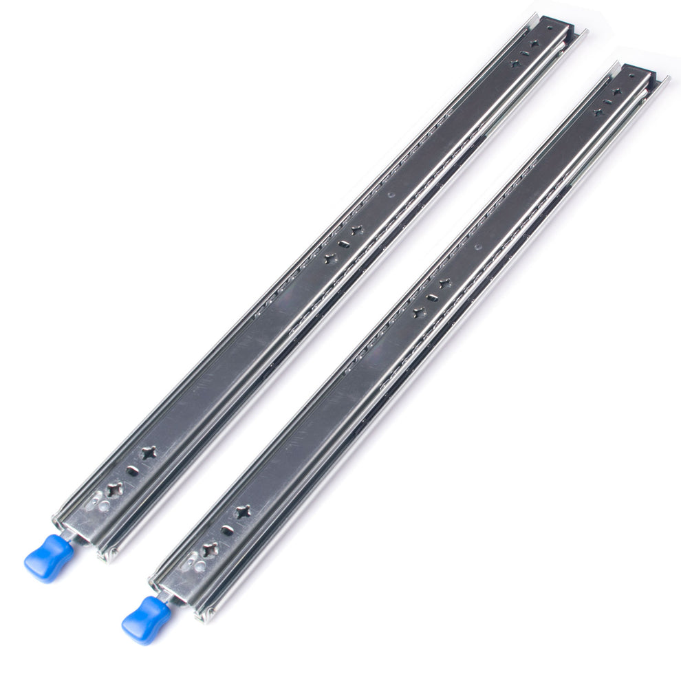 24in Pair 150KG Heavy Duty Drawer Slides Rails Runners Locking Ball Be