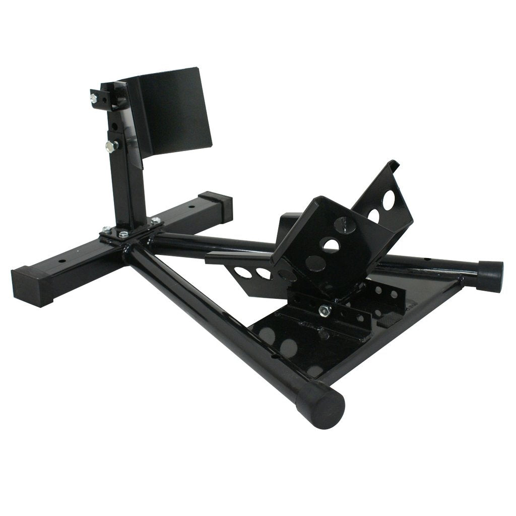 Motorcycle Wheel Chock Lift Stand Self-Locking Clamp