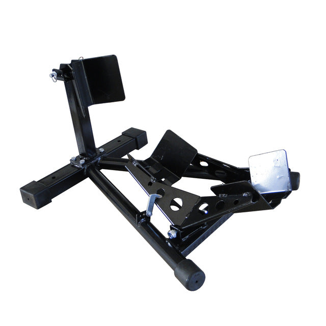 Motorcycle Wheel Chock Lift Stand Self-Locking Clamp