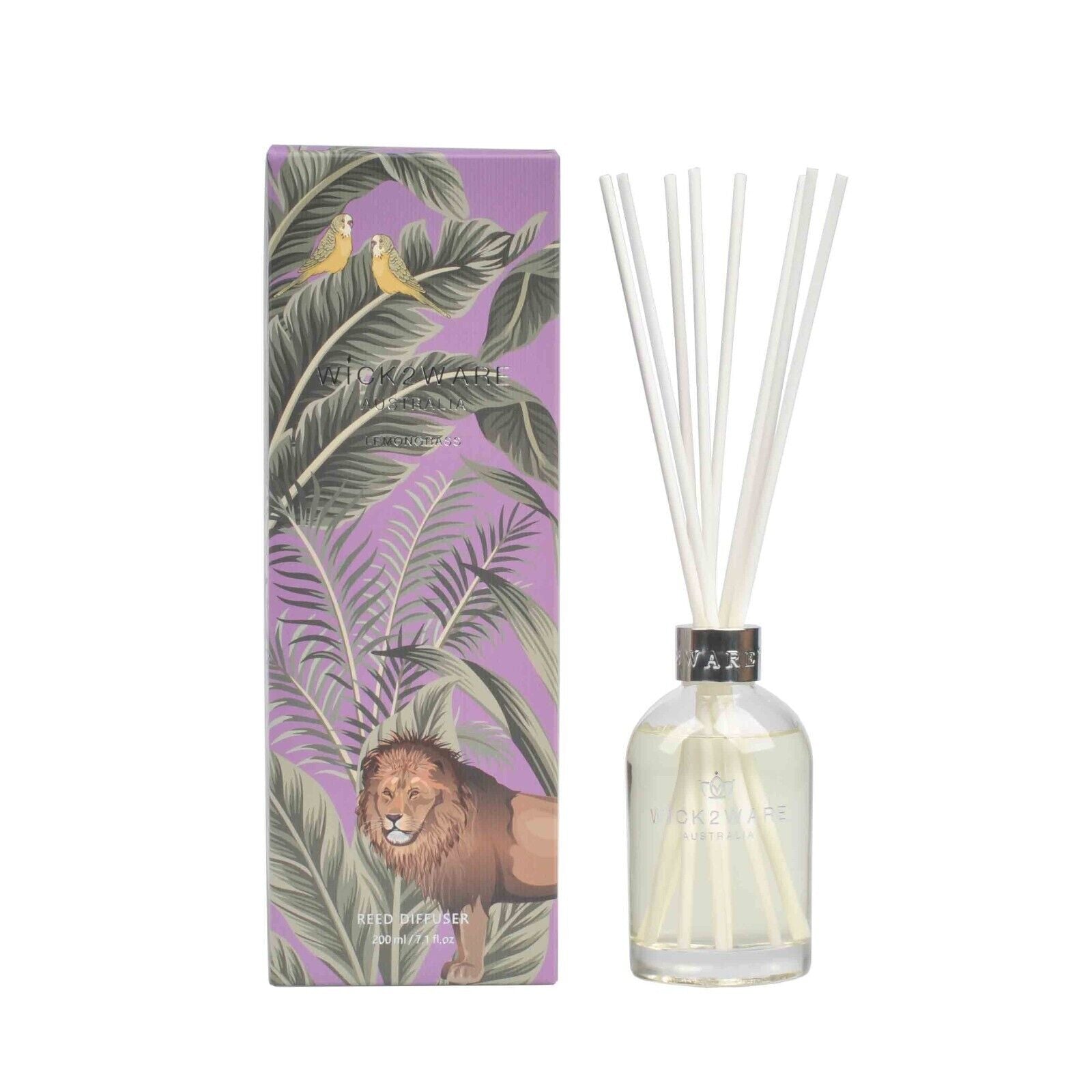 Wick2Ware Australia Reed Diffuser Lemongrass 200ml/7.1 fl oz