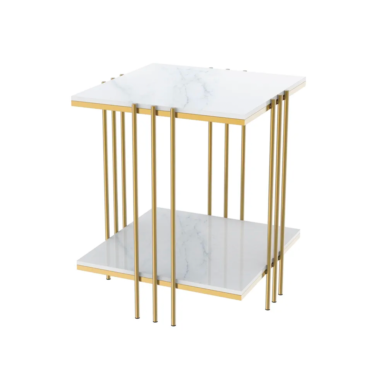 Interior Ave - Milano Gold Square Side Table