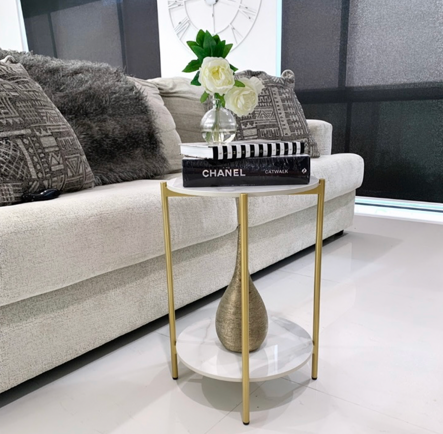 Alba Gold Side Table