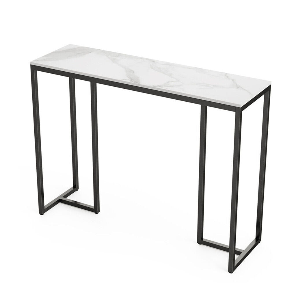 Interior Ave - Stone Marble Console - Marble & Black