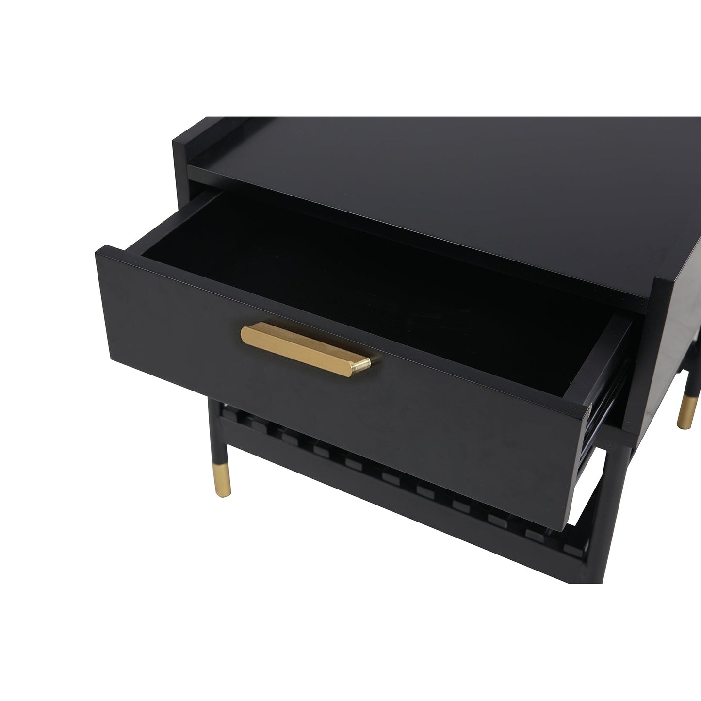 ALCONA Night Stand In Matte Black