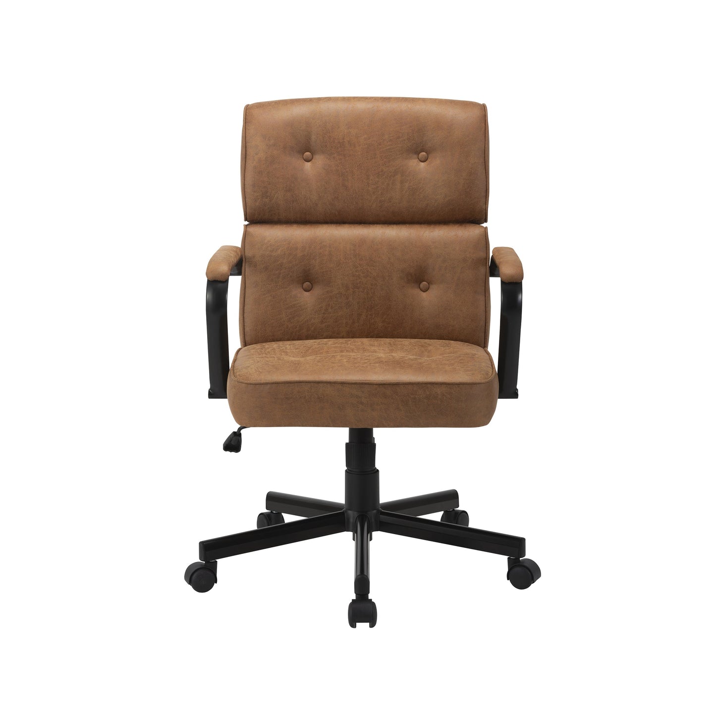 Beverly Home Office Chair In Brown Fabric