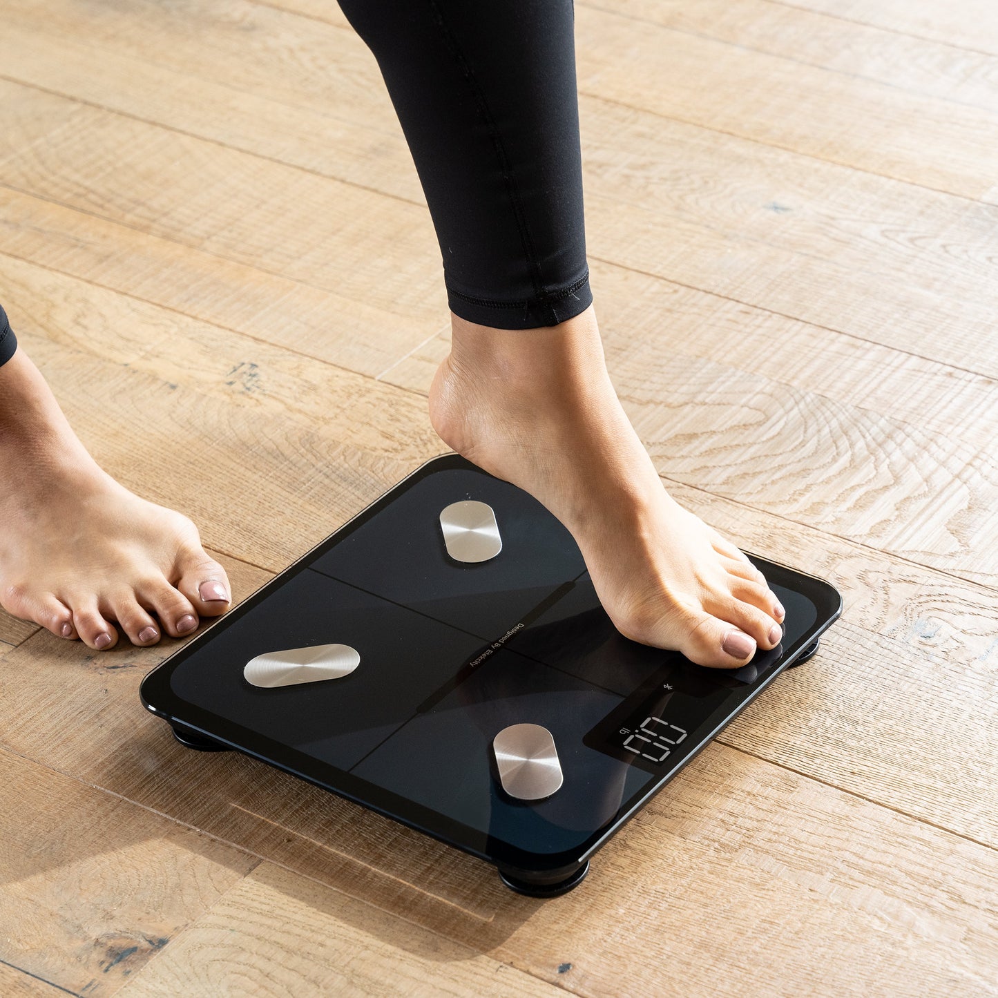 Jade Yoga Harmony Mat Olive & Etekcity Scale for Body Weight and Fat Percentage Black Bundle