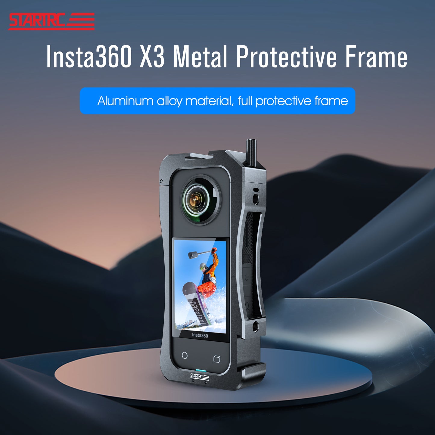 Startrc Insta360 X3 Metal Protective Frame Rabbit Cage Utility aluminium Housing