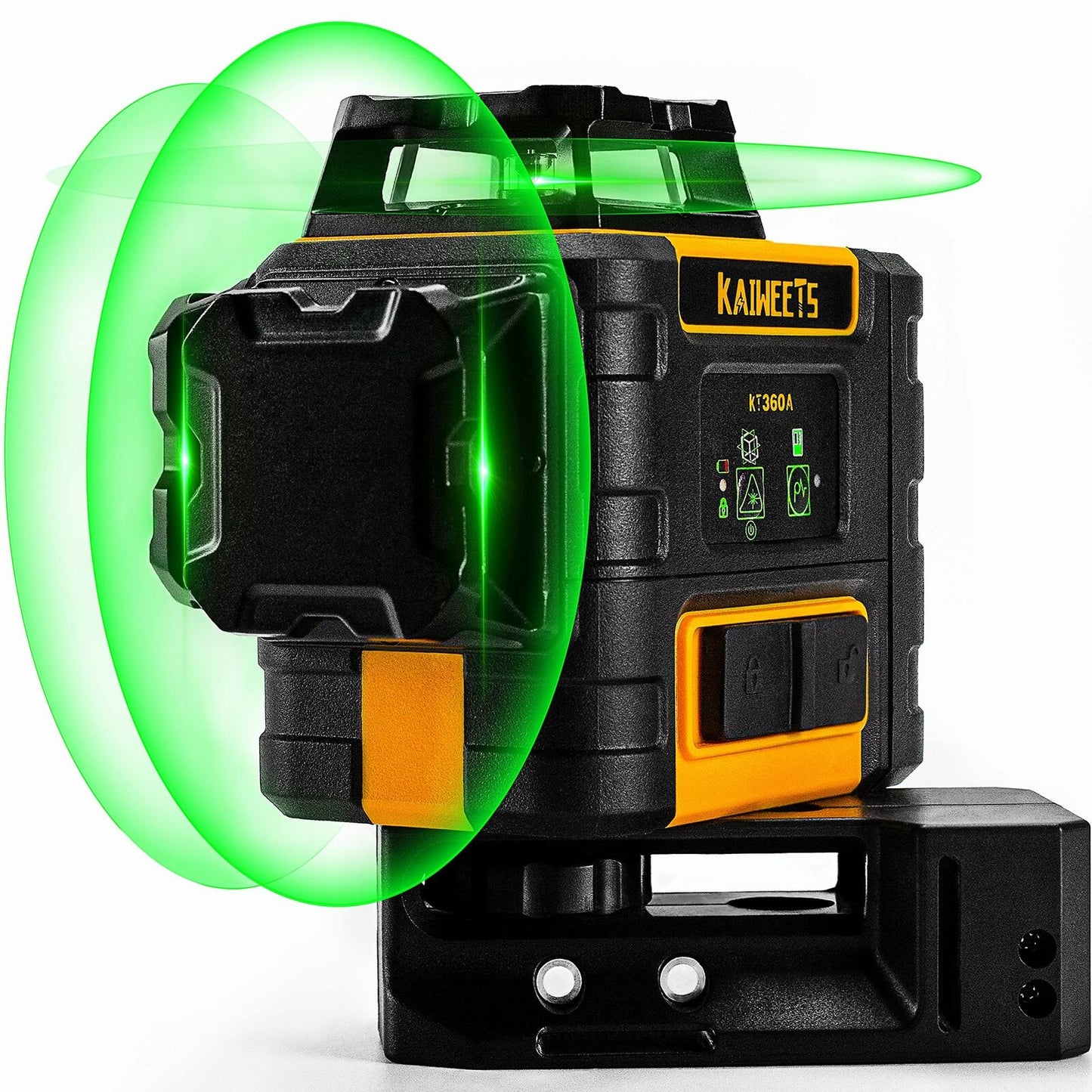 KAIWEETS KT360A Green Laser Level 3 X 360¬∞ Rotary Self Leveling with 1 Rechargeable Battery