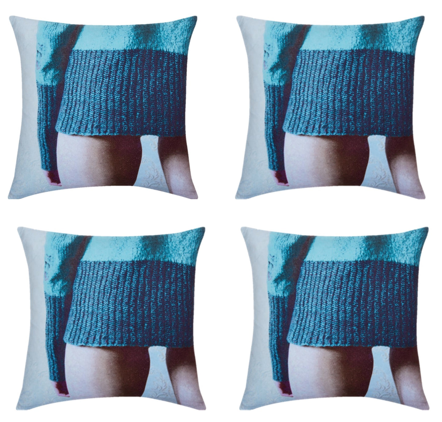 Pack of 4 Blaze Jumper Designer Cushion Covers 45cm x 45cm