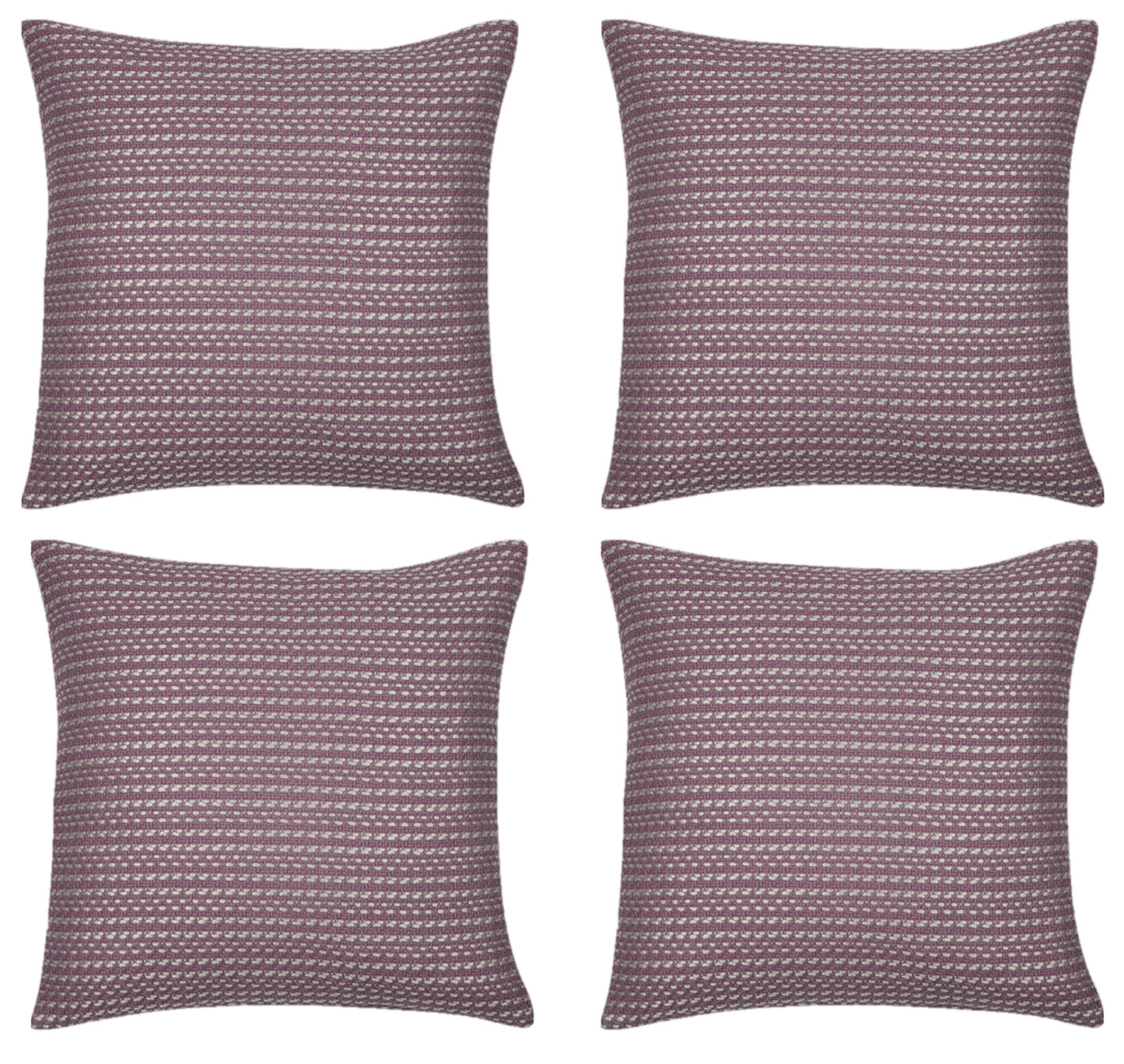 Pack of 4 Fern Rose Soft Pink & White 50x50cm Cushion Covers. Made In Europe.