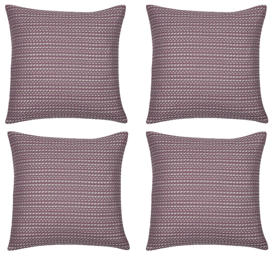 Pack of 4 Fern Rose Soft Pink & White 50x50cm Cushion Covers. Made In Europe.