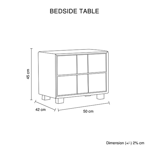 Louis Bedroom Suite 4pc Queen Size MDF with PU Leather and Wooden Legs