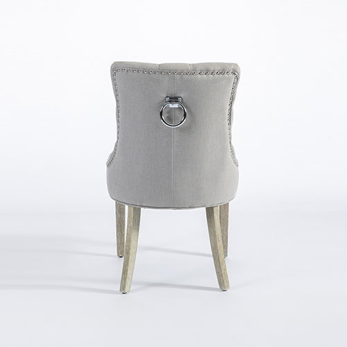 Co2X Dining Chair Light Grey White Wash Legs