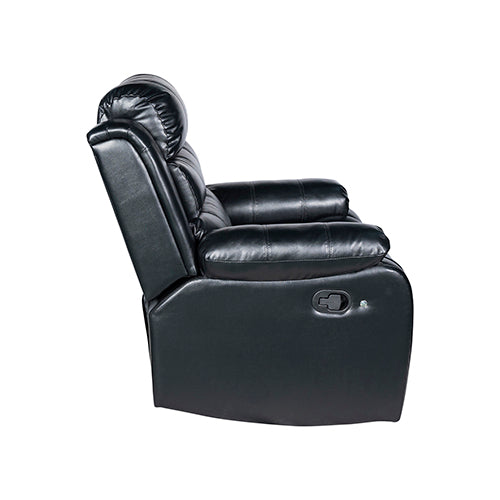 Chelsea 3R+1R+1R Seater Finest Leatherette Recliner Feature Console LED Light Ultra Cushioned