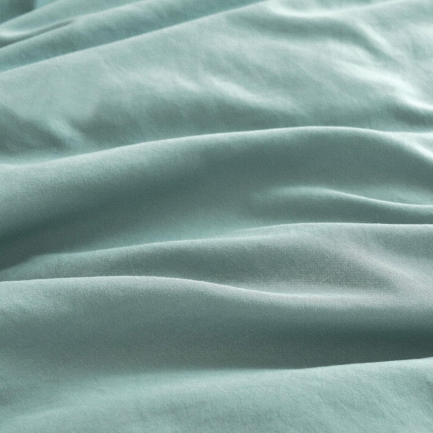 Vintage Washed Microfibre Quilt Cover Set (2Pcs) - Seafoam - Single Size