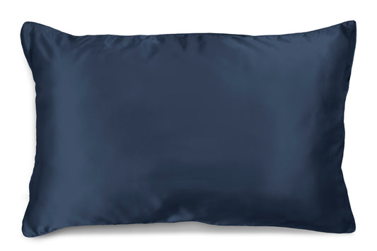 Navy SILK PILLOWCASE - 51X76CM