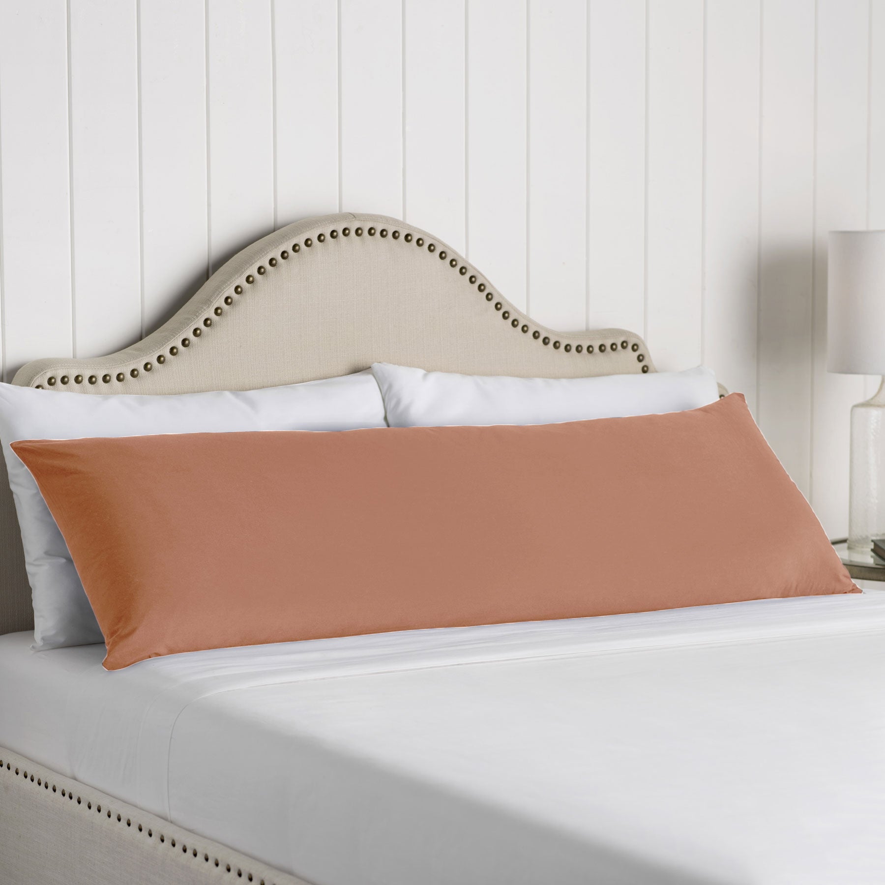 Artex 100% Cotton Body Pillowcase Ash Coral