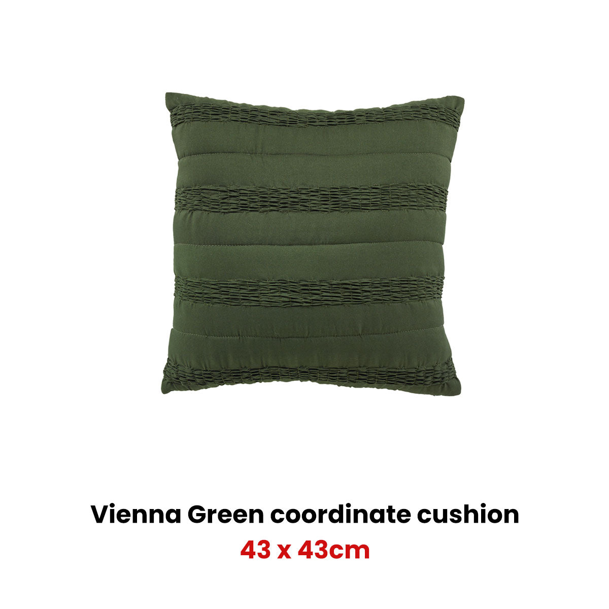 Vienna Green Coordinate Square Filled Cushion