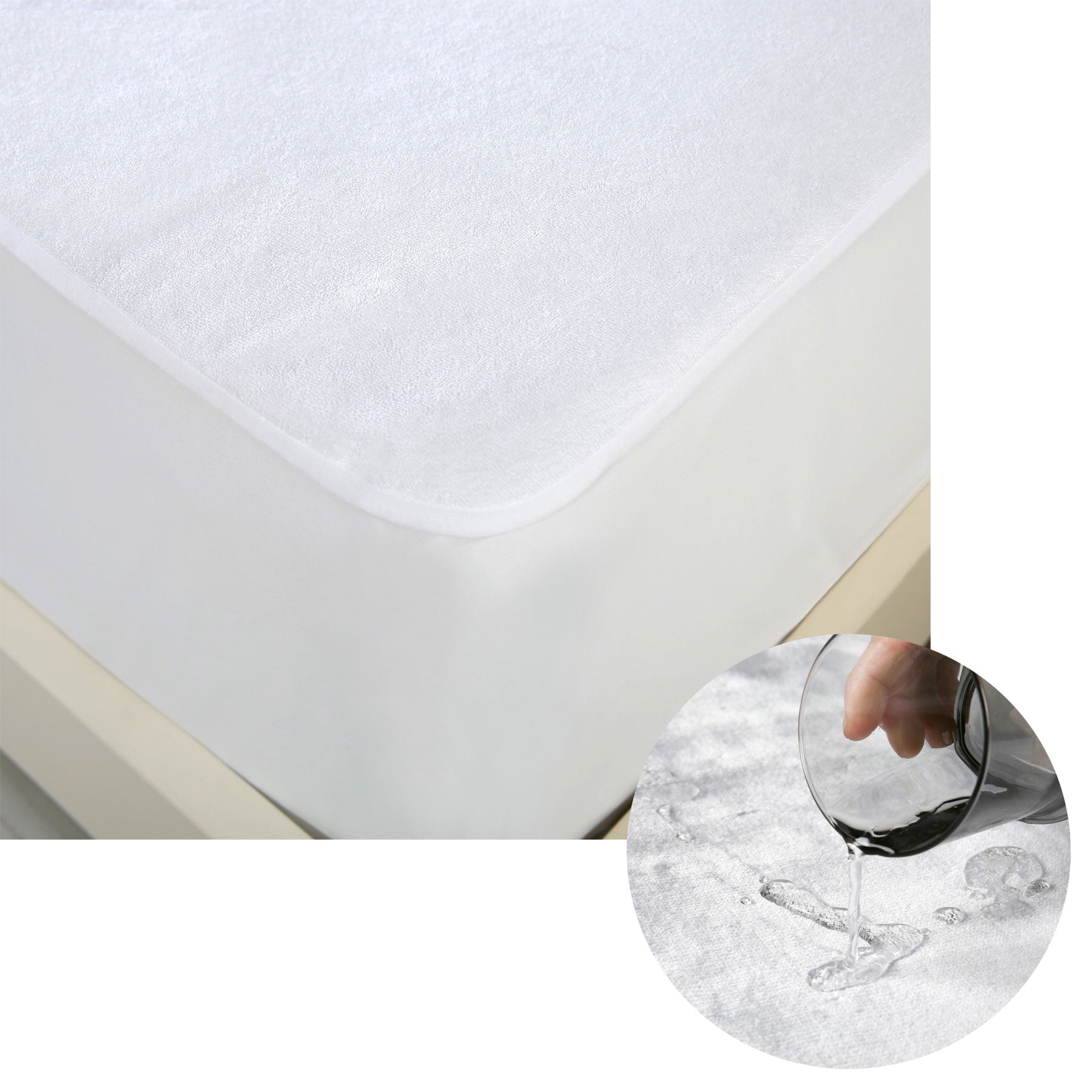 Accessorize Cotton Top Waterproof Mattress Protector King