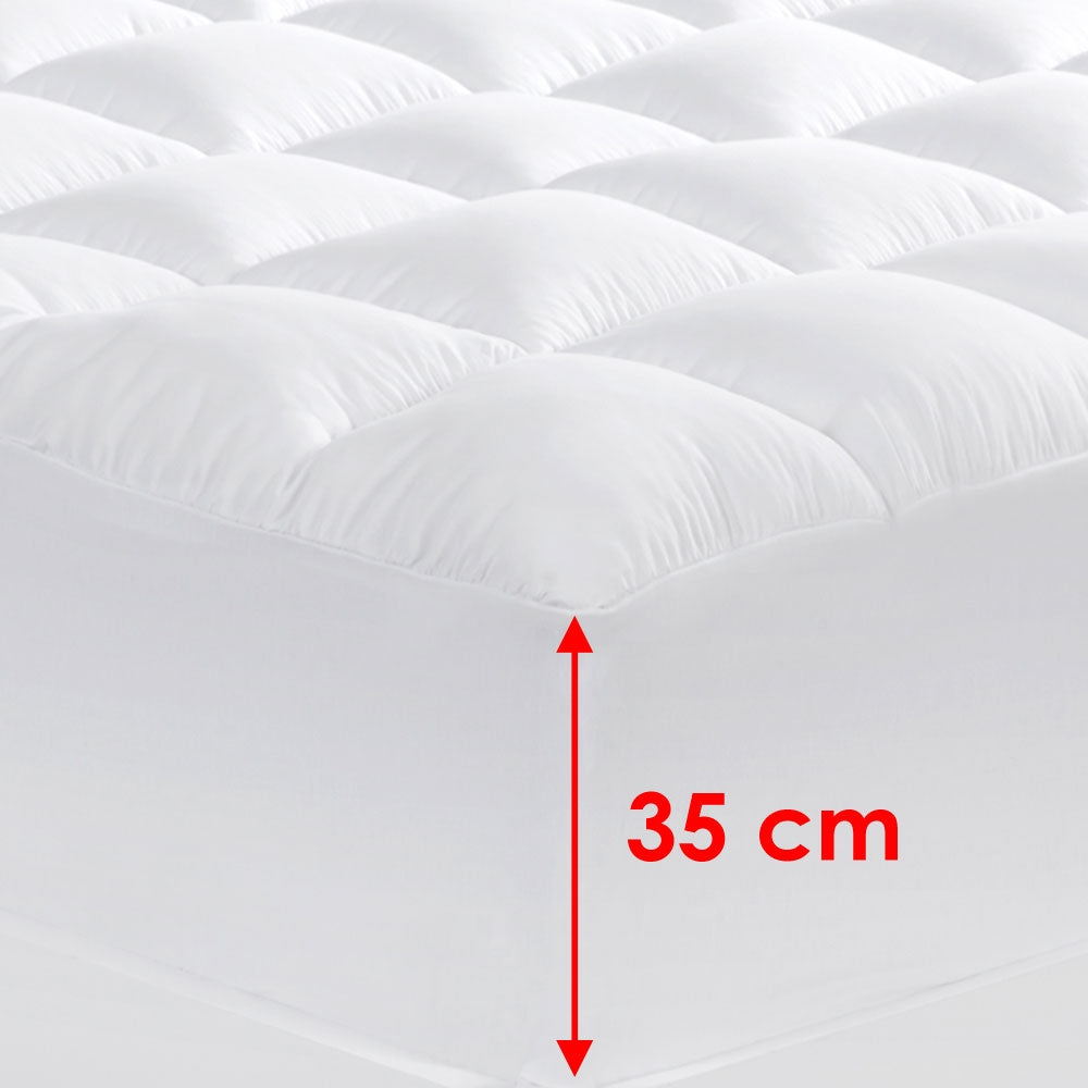 Cloudland 1000GSM Memory Resistant Microball Fill Mattress Topper Super King