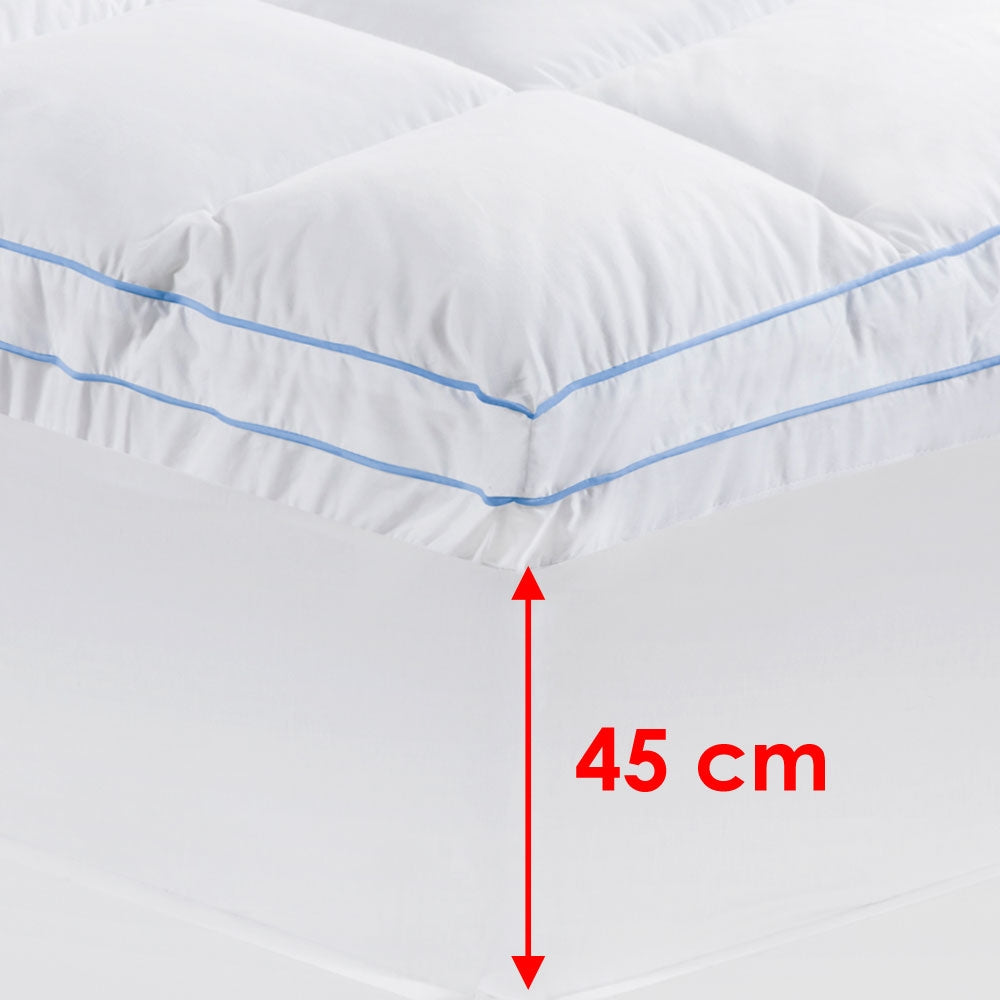 Cloudland 750GSM Memory Resistant Microball Fill Mattress Topper King Single