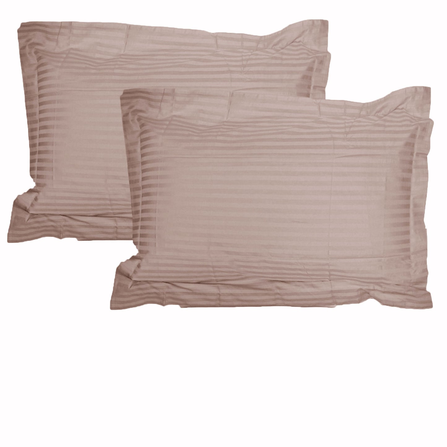 Accessorize 325TC Pair of Stripe Jumbo / Queen Pillowcases Blush