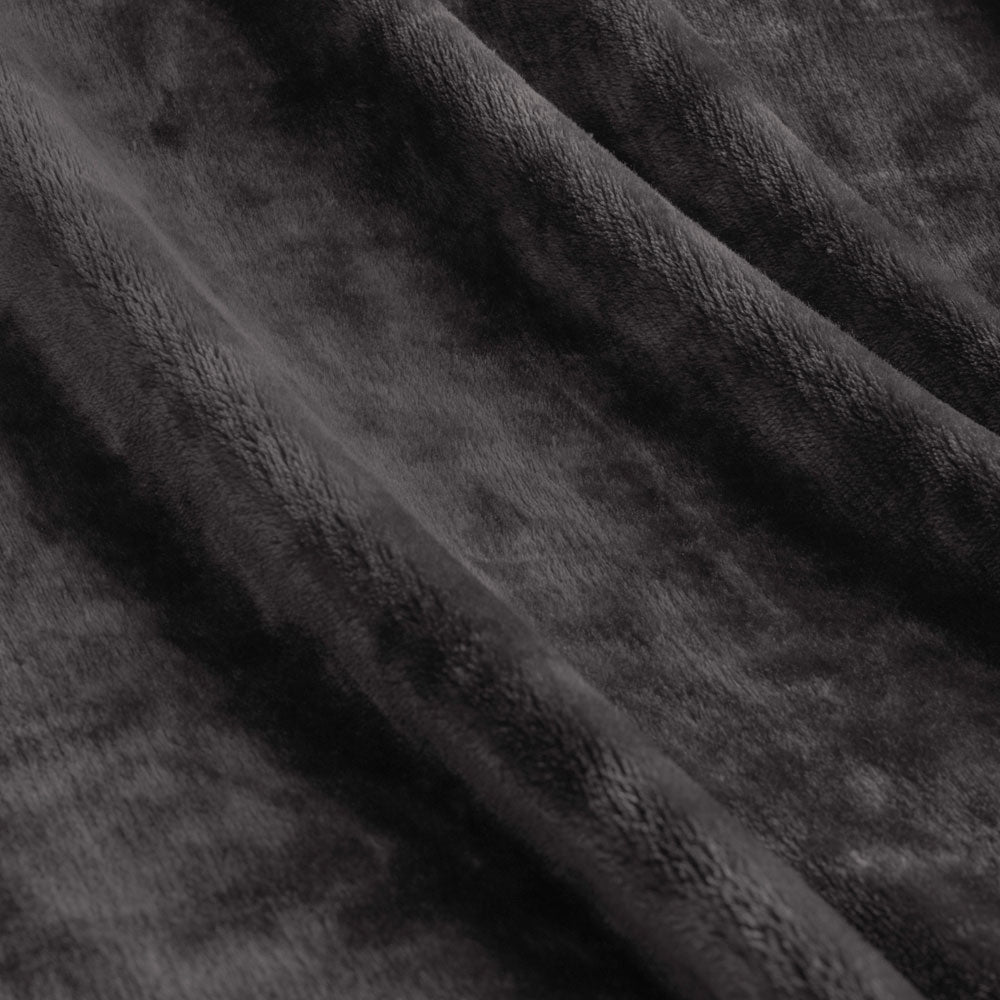 Ardor Lucia Luxury Push Blanket Charcoal Double