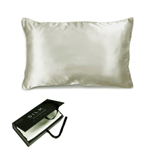 Ardor Mulberry Silk Standard Pillowcase Silver Nights