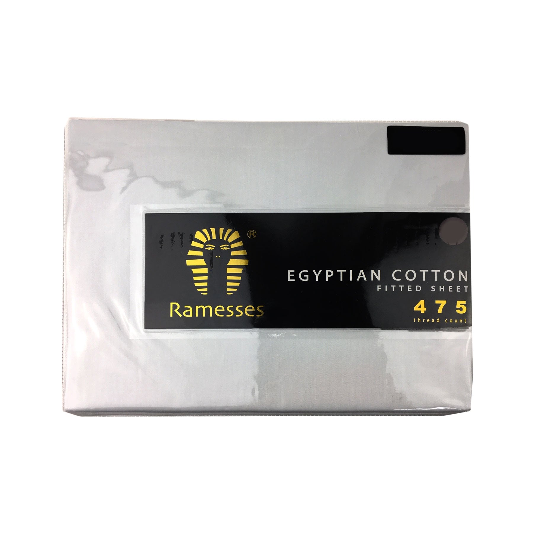 Ramesses 475TC Egyptian Cotton Fitted Sheet Queen White