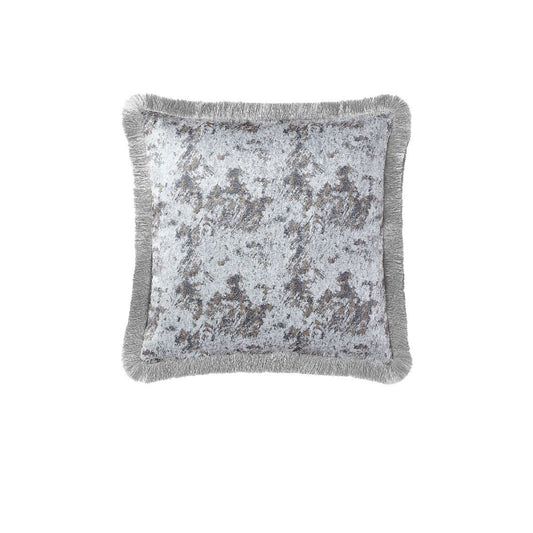 Davinci Trieste Silver Square Filled Cushion 45 x 45cm