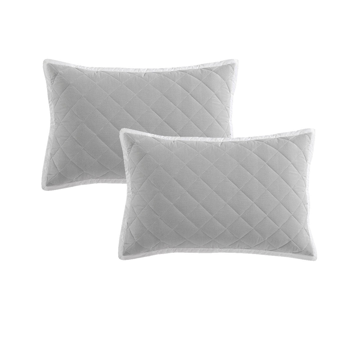 Logan and Mason Pair of Essex Pewter Standard Pillowcases 48 x 73 + 20cm