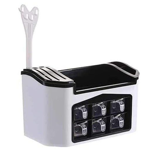 Multifunction Kitchen Utensils Condiment Storage Rack Seasoning Storage Box