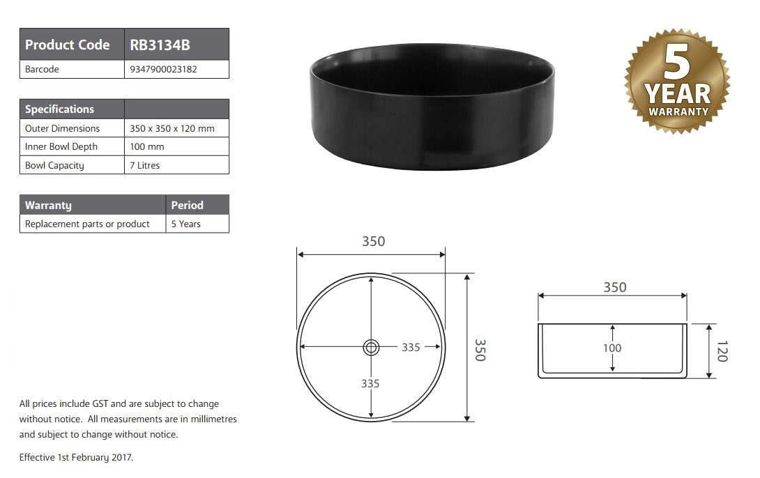 2023 Matte Black matte white matte Pink Green Gold Copper Round 360 mm Dia top counter basin porcelain sink