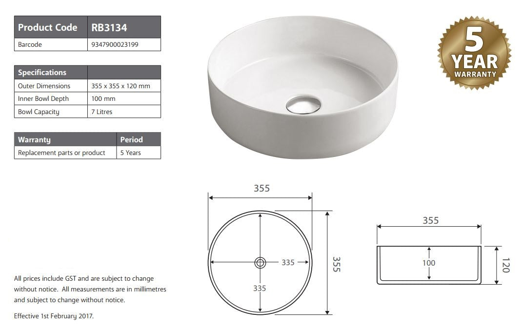 2023 Matte Black matte white matte Pink Green Gold Copper Round 360 mm Dia top counter basin porcelain sink