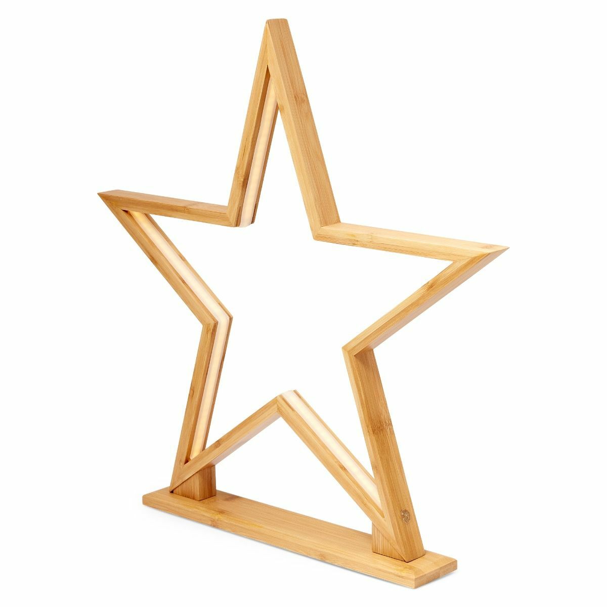 52cm Bamboo Star LED Table Desk Lamp Light Modern Designer - Natural